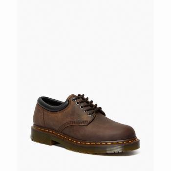 Dr Martens 8053 Slip Resistant Crazy Horse Kožené - Hnede Casual Obuv Panske, DR0075